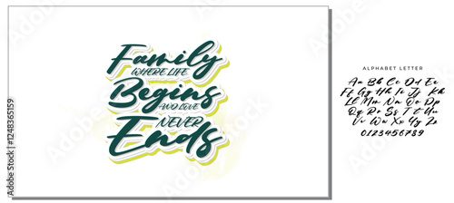 Family where life begins and love never ends- family t shirt design, svg, Family quotes t shirt designs, Saying about Folks, Folks cut files, Folks quotes eps files, Saying of Blood, Doormat Lettering