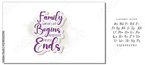 Family where life begins and love never ends- family t shirt design, svg, Family quotes t shirt designs, Saying about Folks, Folks cut files, Folks quotes eps files, Saying of Blood, Doormat Lettering