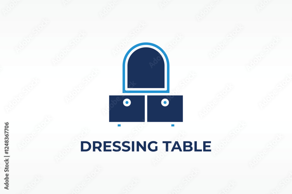 DRESSING TABLE vector, icon or logo sign isolated symbol illustration DRESSING TABLE vector, icon or logo sign isolated symbol illustration