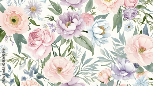 Wallpaper Mural Floral Pattern Torontodigital.ca