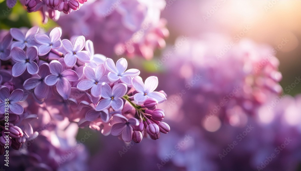 A soft-focus close-up of lilac flowers in full bloom, highlighting their gentle purple hues and delicate petals.
A soft-focus close-up of lilac flowers in full bloom, highlighting their gentle purple hues and delicate petals.