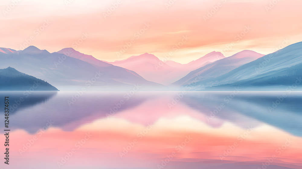 Obraz premium sunrise over the mountains