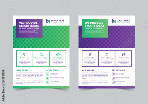 Creative Business Flyer Template | CMYK | US Letter | Print Ready | 0.125 Bleed
