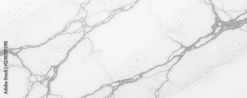 Seamless white marble texture, panoramic view, minimal, luxury, bright