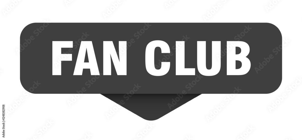fan club sticker. fan club sign on transparent background fan club sticker. fan club sign on transparent background