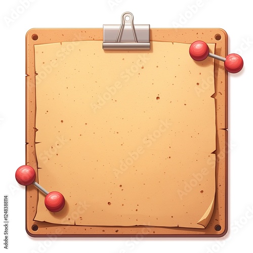 clipboard with paper clip
