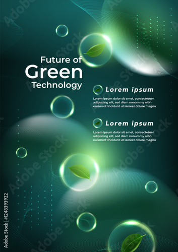 green technology futuristic and innovation background. Environment technology.Abstract technology background.Vector illustration.