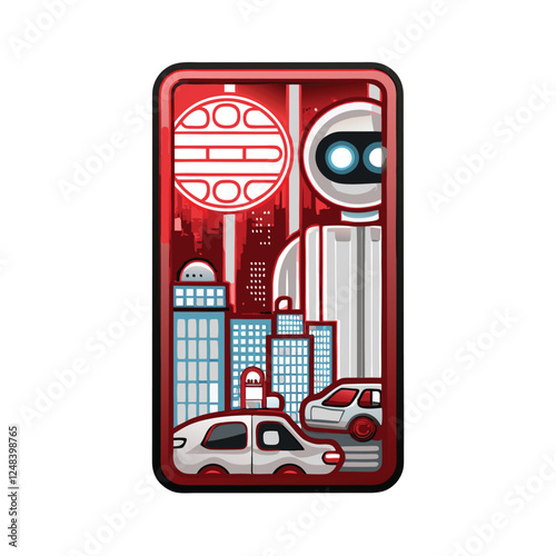 Design a vibrant neon cyberpunk ad display featuring a stylized uppercase 'A', incorporating holographic effects and gritty textures.
