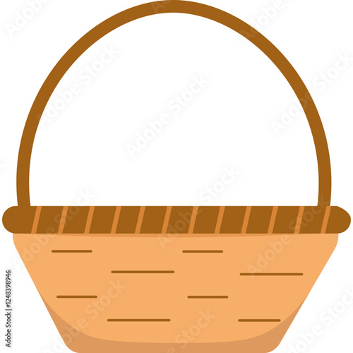 Wicker Basket Illustration