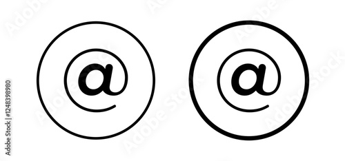 At icons pack vectors in black flat and strokes
