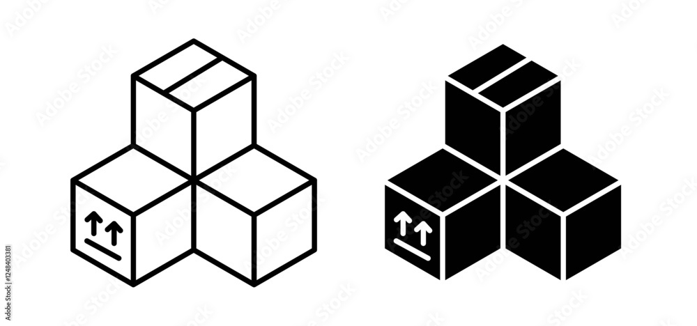 Inventory icons pack vectors in black flat and strokes Inventory icons pack vectors in black flat and strokes
