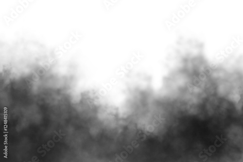 Dark, thick fog ideal for black backgrounds, adding depth and atmosphere. Fog Overlay Set – High-Quality Mist and Smoke Textures photo