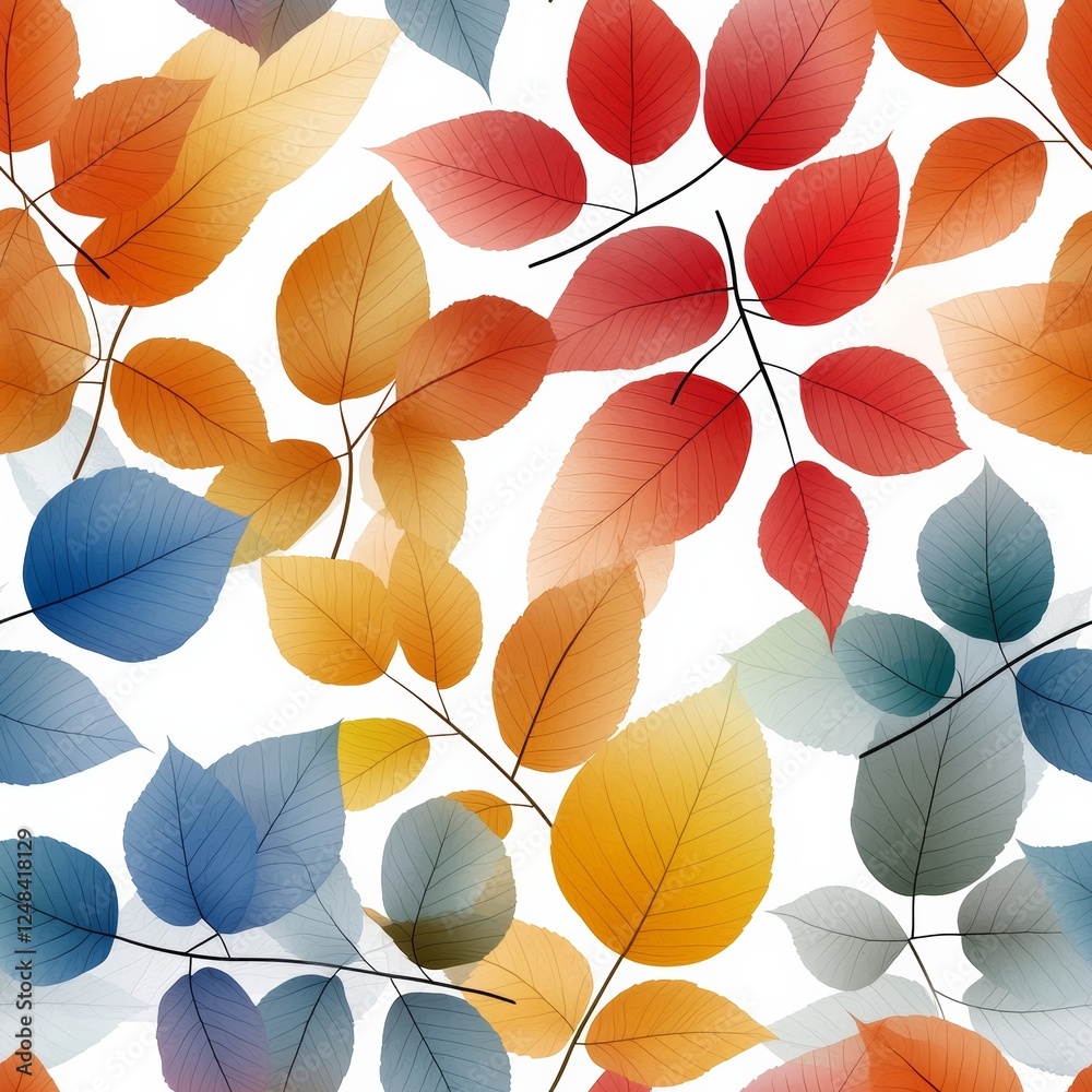 Discover the Beauty of Seamless Autumn Leaves Background Vector in a Fantasy Nature Setting with Abstract Patterns Discover the Beauty of Seamless Autumn Leaves Background Vector in a Fantasy Nature Setting with Abstract Patterns