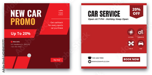 Automotive Services: New Car Promo and Car Maintenance with Special Offers