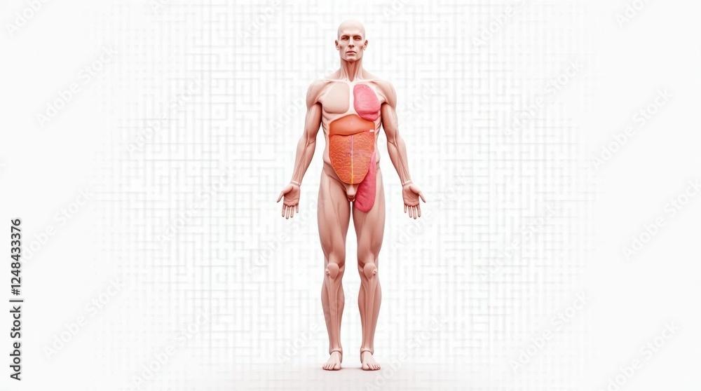 Minimalist Geometric Human Anatomy Schematic Minimalist Geometric Human Anatomy Schematic