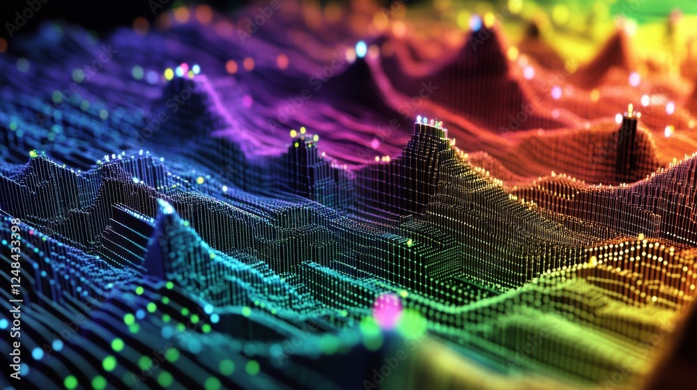 A detailed shot of a D heatmap chart with color-coded data points and gradients, representing intensity or frequency across different dimensions. A detailed shot of a D heatmap chart with color-coded data points and gradients, representing intensity or frequency across different dimensions.