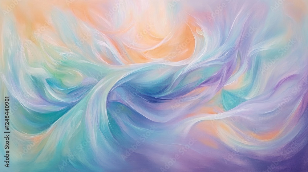 Abstract Pastel Swirls of Color and Light Abstract Pastel Swirls of Color and Light