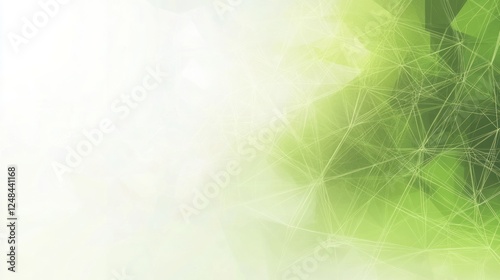 banner abstract green graphic polygon texture with copy space for your design, advertise concept 
