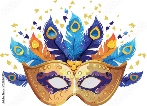 Timeless masquerade mask with an elaborate and stylish design for special occasions.