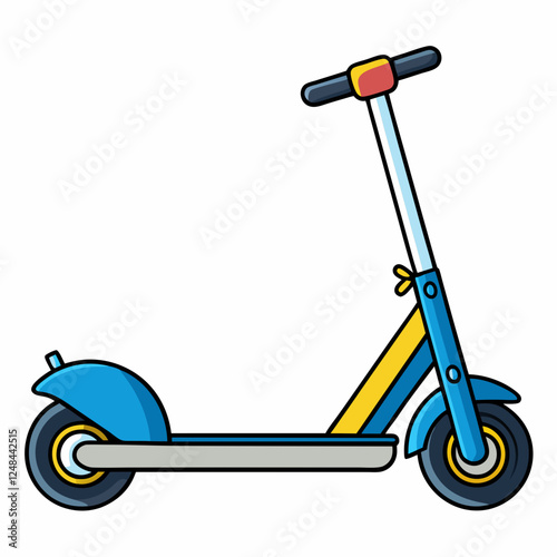 Electric Scooters icon in vibrant colors against a white background