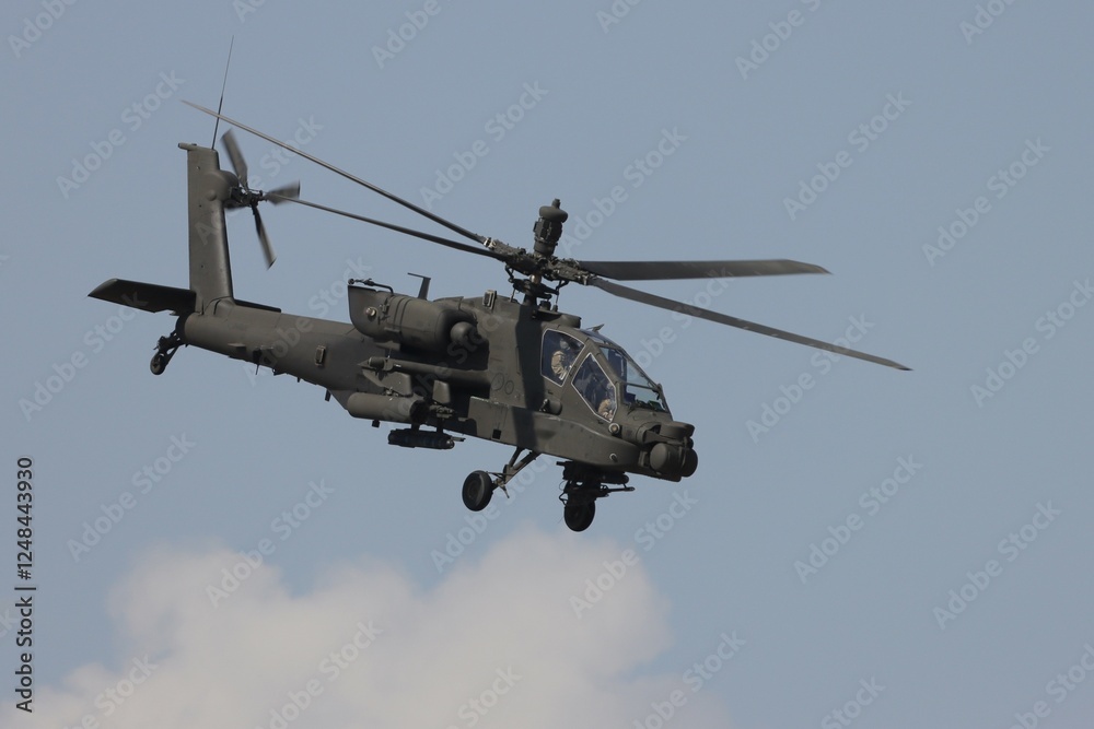 Fototapeta premium military helicopter in flight