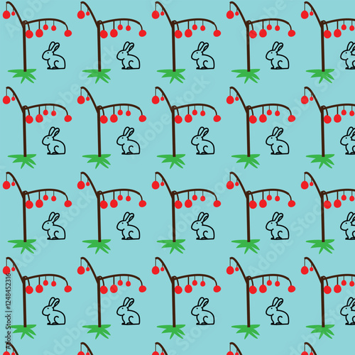 seamless pattern with flowers design