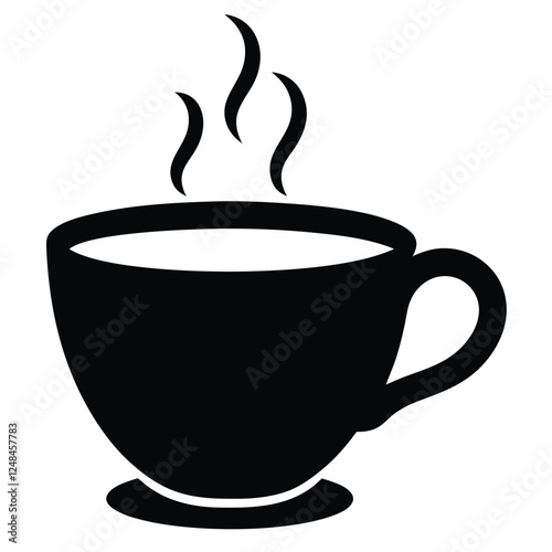 This is a tea cup vector design with illustration.cup icon,vector cup,