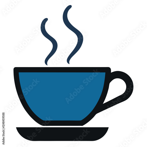 This is a tea cup vector design with illustration.cup icon,vector cup,