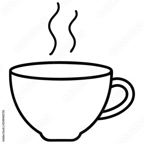 This is a tea cup vector design with illustration.cup icon,vector cup,