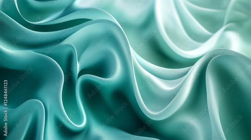 Obraz premium Abstract green graphic polygon texture with copy space for your design, advertise and banner concept