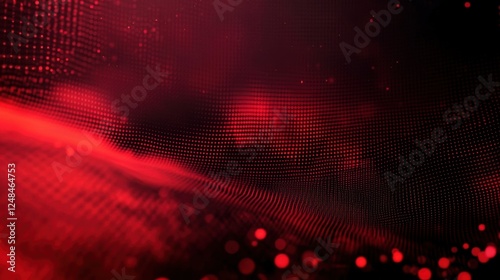 Dark red foggy abstract halftone grunge background banner
