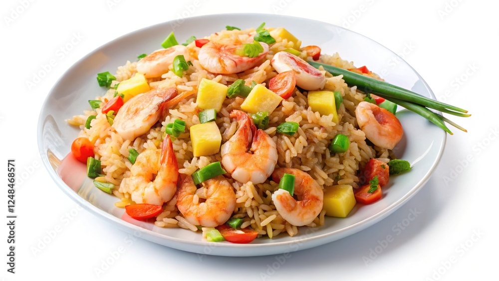 Thai Fried Rice with Shrimp, Chicken and Pineapple Thai Fried Rice with Shrimp, Chicken and Pineapple