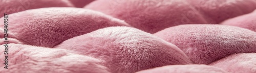 Soft Pink Fluffy Textile Fabric Texture Background
