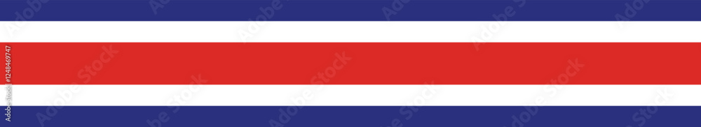 Naklejka premium Costa Rica flag long banner digital vector illustration
