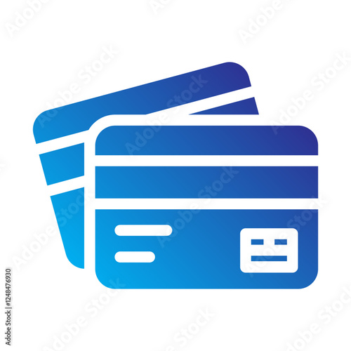 Credit card finance Solid Gradient Icon