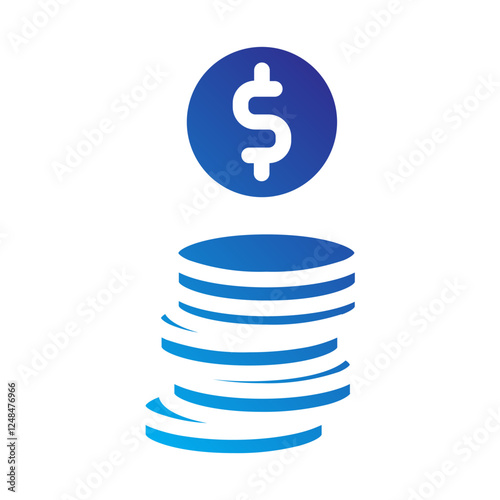 Dollar finance Solid Gradient Icon