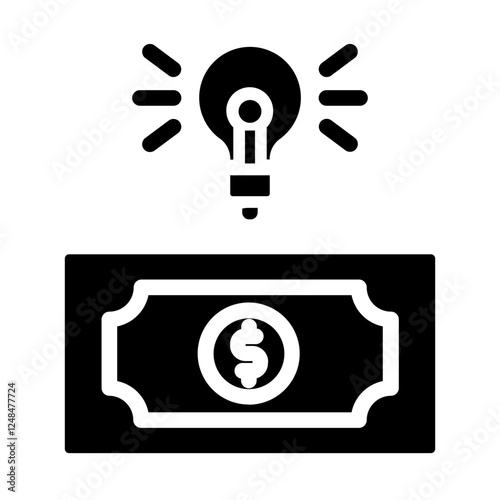 Money Idea finance Solid Icon