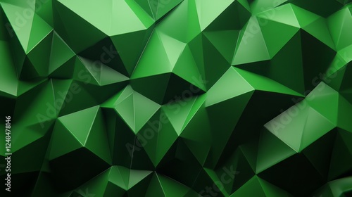Fototapeta Naklejka Na Ścianę i Meble -  abstract green graphic polygon texture with copy space for your design, advertise and banner concept
