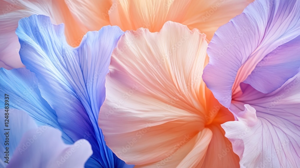 Pastel Flower Petals Soft Hues Delicate Texture Pastel Flower Petals Soft Hues Delicate Texture