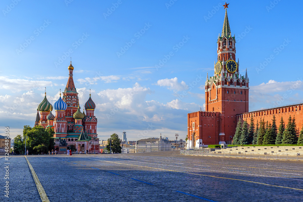 Φωτογραφία View of Moscow iconic landmarks, reflecting centuries of history, culture, and n