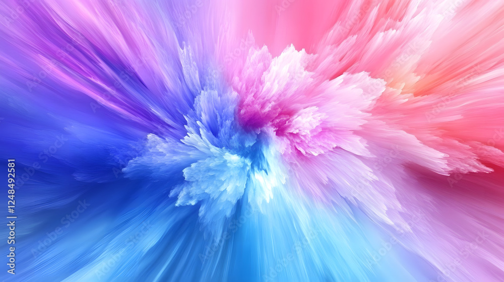 Obraz premium Colorful swirling abstract patterns with vibrant shades of pink, purple, and blue.