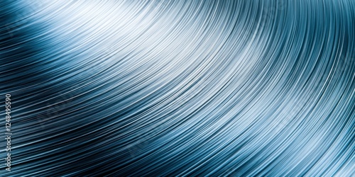 Abstract Metallic Texture with Curved Lines