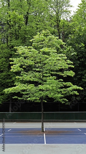 Wallpaper Mural Young tree in a park Torontodigital.ca