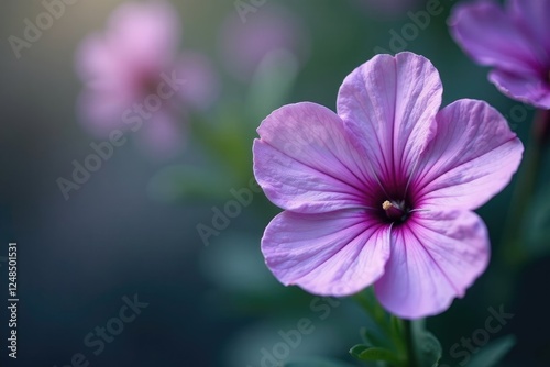 delicate petal shapes on dusty purple flowers, flowers, purple photo