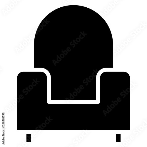 Armchair Glyph Icon