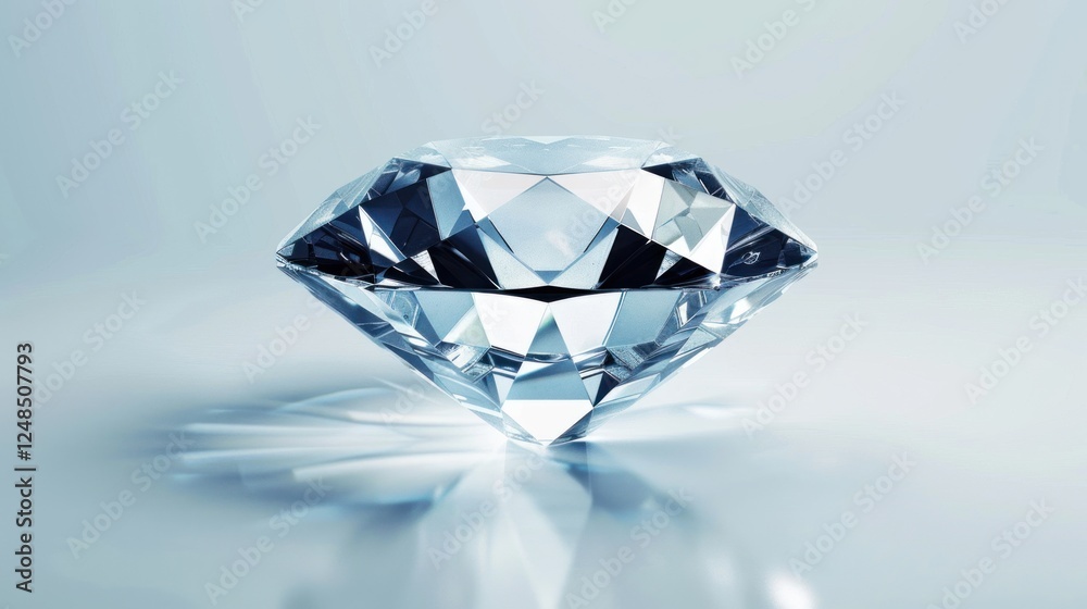 Sparkling Diamond Reflecting Light on Studio Background (1) Sparkling Diamond Reflecting Light on Studio Background (1)