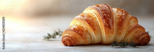 Golden Croissant Delight: A Culinary Masterpiece photo