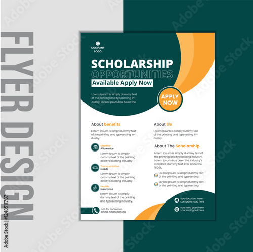 Scholarship program Flyer Template