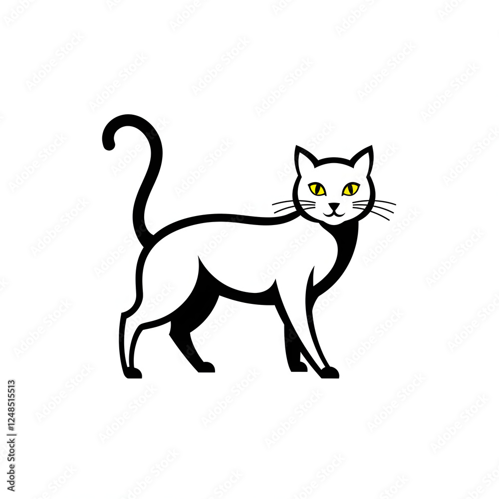 Cat Vector design with a white background Cat Vector design with a white background