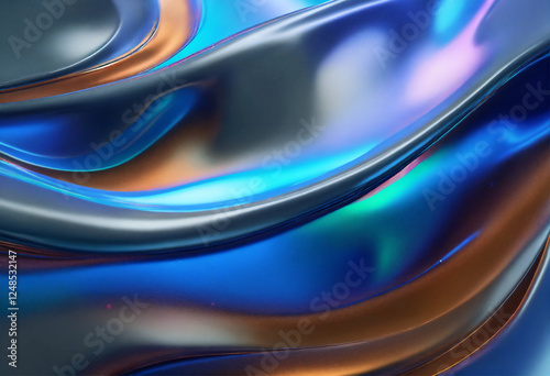 abstract blue background with waves